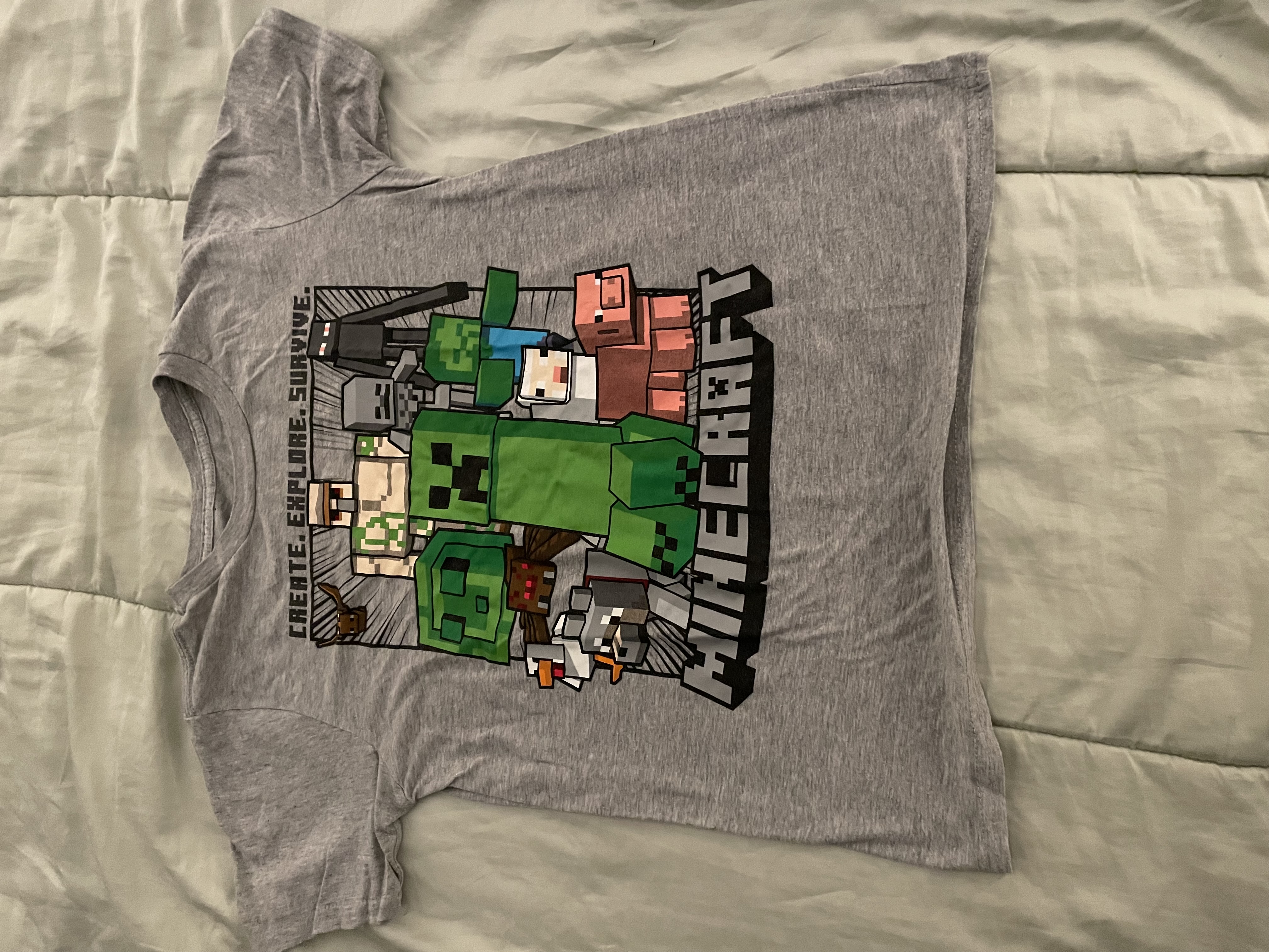 Minecraft kids shirt